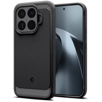 SPIGEN Rugged Armor maska za Xiaomi 17T Pro, mat crna, ACS11869