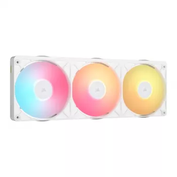 CORSAIR iCUE LINK RX360 II Unified Frame RGB bijeli 120mm PWM ventilator, trostruko pakiranje
