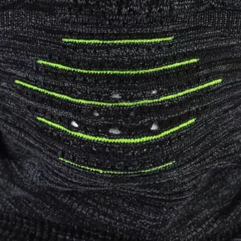 BUFF DryFlx Pro balaklava - crna, bešavni 4-smjerni rastezljivi materijal, termo, reflektirajuća