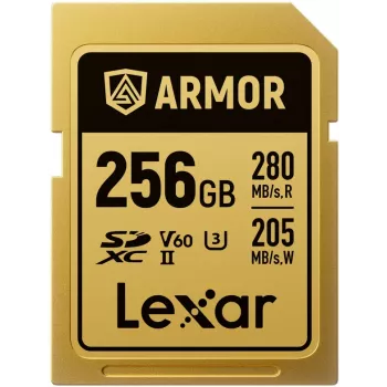 Lexar Professional ARMOR GOLD SDXC UHS-II memorijska kartica, 256 GB, V60 (LSDAMGL256G-RNNNG)
