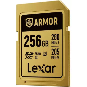 Lexar Professional ARMOR GOLD SDXC UHS-II memorijska kartica, 256 GB, V60 (LSDAMGL256G-RNNNG)