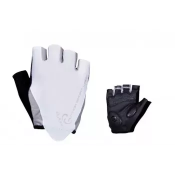 Author Lady Sport Gel Women's Cycling Gloves, Short Finger, Gel Padding, Black/White, Size M