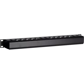 DSIT DS-1902 19 inch maska za upravljanje kabelima s kliznim poklopcem, 1U, crna