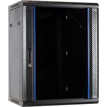 DSIT DS6415 15U zidni serverski ormar sa staklenim vratima, 600x450x770 mm, crni