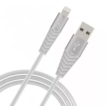 Joby Charge and Sync Lightning Cable, 1.2 m, Silver (JB01814-BWW)