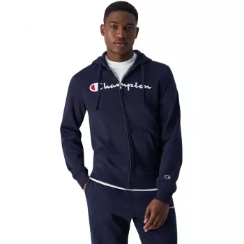 Champion Men's Full Zip Hoodie 220255 BS501, Navy Blue, S