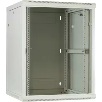 DSIT 6U zidni ormar za poslužitelje sa staklenim vratima, bijeli, 600x600x368 mm