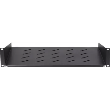 DSIT 2U fiksna polica za zidne ormare dubine 450 mm, dubina 350 mm, crna