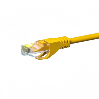 DSIT CAT 6 U/UTP mrežni patch kabel, 2m, žuti, CCA, RJ45, Gigabit Ethernet