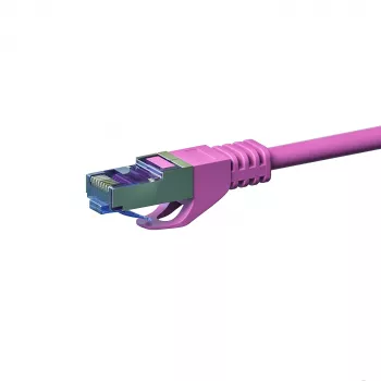 DSIT CAT 6a S/FTP LSOH mrežni patch kabel, 15 m, ružičasti