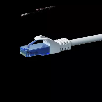DSIT CAT6a U/UTP 100% bakar Ethernet patch kabel 7,5 m bijeli