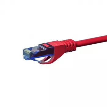 DSIT CAT6a U/UTP 100% bakar patch kabel, 20 m, crveni, RJ45 utikač na utikač, 10 Gbit/s, 500 MHz