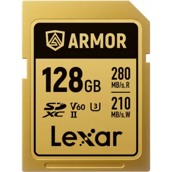 Lexar Professional ARMOR GOLD 128GB SDXC UHS-II V60 memorijska kartica (LSDAMGL128G-RNNNG)