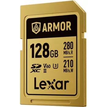 Lexar Professional ARMOR GOLD 128GB SDXC UHS-II V60 memorijska kartica (LSDAMGL128G-RNNNG)