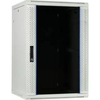 DSIT 22U zidni serverski ormar sa staklenim vratima, 600x600x1100 mm, bijeli