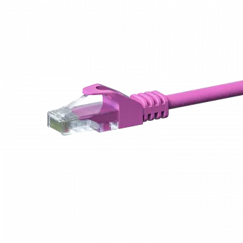 DSIT CAT 5e U/UTP mrežni patch kabel, 7,5 m, ružičasti, CCA, RJ45, 1 Gbps, 100 MHz