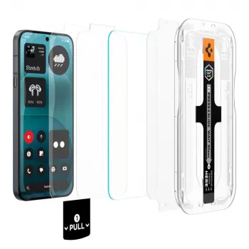 Spigen Glas.tR EZ Fit Pro AC HD zaštitna folija za zaslon 2 komada za Nothing Phone 4a Pro - prozirna, kaljeno staklo