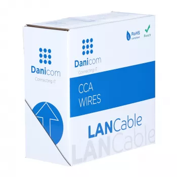 DSIT CAT5e vanjski mrežni kabel U/UTP AWG 26/1 fleksibilni 100m crni