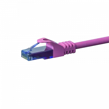 DSIT CAT6a U/UTP patch kabel, 100% bakar, RJ45, 5m, ružičasti