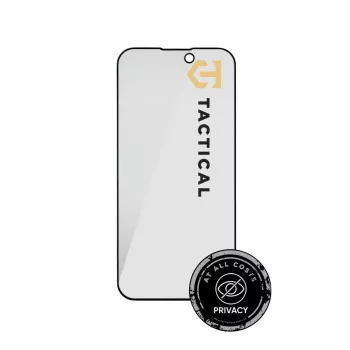 Tactical Glass Shield Privacy 5D zaštitna folija za zaslon za iPhone 15 / 16, crna