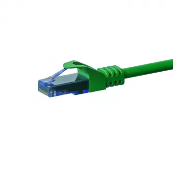 DSIT CAT6a U/UTP 100% bakar mrežni patch kabel, 15 m, zeleni, RJ45, 10 Gbps, 500 MHz, PVC plašt, licna AWG26/7, TIA/EIA 568B