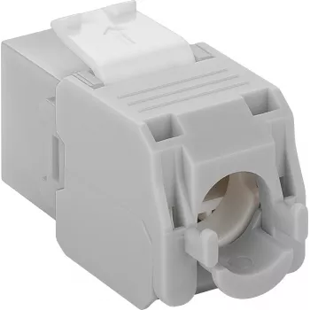 DS-IT CAT6a UTP keystone mrežna utičnica - bez alata - siva (DS-KC-UTP6A-TL-2)