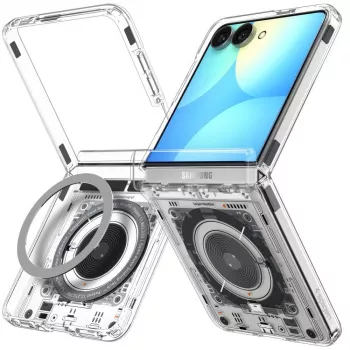SPIGEN Ultra Hybrid Pro MagSafe maskica za Samsung Galaxy Z Flip8 Neo One – prozirna
