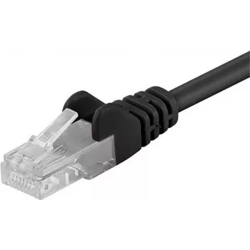DSIT CAT 5e U/UTP mrežni patch kabel, 0,25 m, crni, CCA, RJ45, Gigabit Ethernet