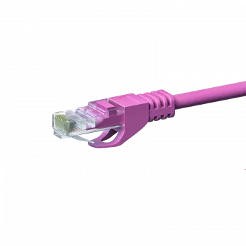 DSIT CAT 5e U/UTP mrežni patch kabel, 1m, ružičasti, CCA, RJ45