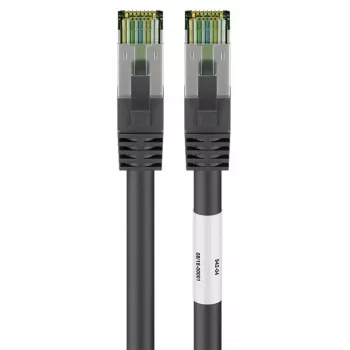 DSIT RJ45 mrežni kabel S/FTP PiMF CAT 8 kabel crni 0,25m