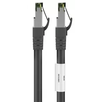 DSIT RJ45 mrežni kabel S/FTP PiMF CAT 8 kabel crni 0,25m