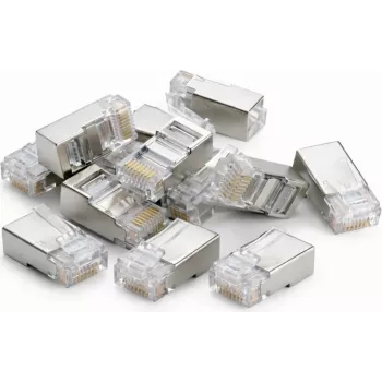 DSIT DANICOM FTP RJ45 Cat5e prohodni konektori za licnaste i pune kabele, 10 komada