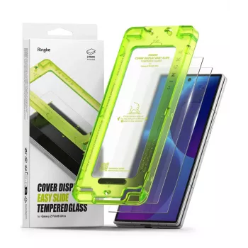 Ringke Cover Display Easy Slide Tempered Glass Screen Protector 2-Pack for Samsung Galaxy Z Fold 8 Ultra Clear