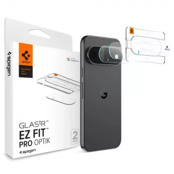 Spigen Optik Pro Glas.tR EZ Fit zaštita kamere 2 komada za Google Pixel 11 Pro XL - prozirna