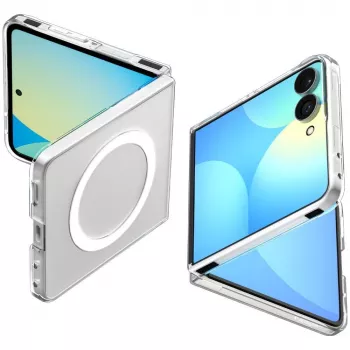 SPIGEN AirSkin MagSafe maska za Galaxy Z Flip 8 prozirna/bijela