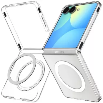 SPIGEN AirSkin MagSafe maska za Galaxy Z Flip 8 prozirna/bijela