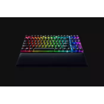 Razer Huntsman V2 Tenkeyless žična optička gaming tipkovnica, Clicky Purple prekidači, nordijski raspored, RGB, crna (RZ03-03941300-R3N1)