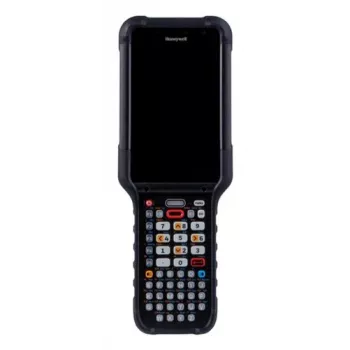Honeywell CK67 5G i Wi-Fi 6E robusno mobilno računalo, 4,3 inch zaslon osjetljiv na dodir, 38-tipkovna numerička tipkovnica s funkcijskim tipkama, 8GB RAM, 128GB memorije, FlexRangeXLR crveni laserski skener, prednja i stražnja kamera, standardna baterija, GMS, IP65/IP68, Global