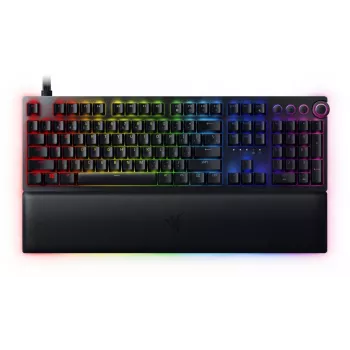 Razer Huntsman V2 žična gaming tipkovnica, analogni optički prekidači, nordijski raspored, RGB, crna (RZ03-03610600-R3N1)