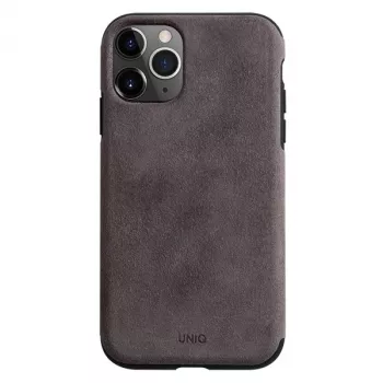 UNIQ Sueve iPhone 11 Pro Case Liquid Silicone Taupe Warm Grey