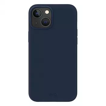 UNIQ Lino Marine Blue maska za iPhone 14 Plus / 15 Plus 6,7 inch