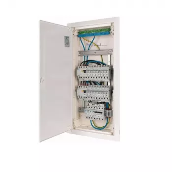 EATON KLV-PW-48-1PXL-1SPD-2PXF-16PLI 4-redna prethodno ožičena razvodna ploča, 48 modula, IP30, bijela