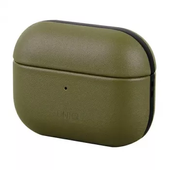 UNIQ Terra futrola od prave kože za Apple AirPods Pro – maslinasto zelena