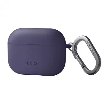 UNIQ Nexo silikonska maska s kukicama za uši za Apple AirPods Pro 2. generacija (2022/2023) - Fig Purple