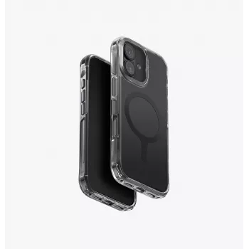 UNIQ LifePro Xtreme MagClick Charging Case for iPhone 17 - Black Bumper, Clear Back