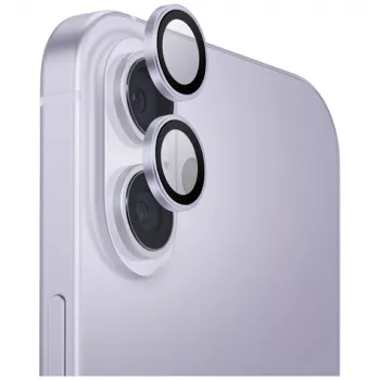 UNIQ Optix aluminijska zaštita objektiva kamere za iPhone 17 s aplikatorom lavanda