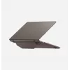 UNIQ Lyden Versa tvrda folio futrola za MacBook Air 13 inča (M2 2022 / M3 2024 / M4 2025 / M5 2026), siva