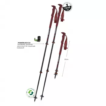Komperdell Carbon Pro Zero Compact trekking štapovi - Malbec