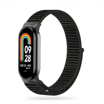 Tech-Protect najlonska narukvica za Xiaomi Smart Band 8/9/10, crna