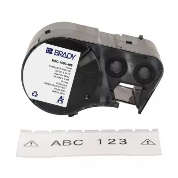 BRADY M5C-1500-499 samolaminirani vinilni kolut etiketa za BMP51/BMP53/M511, 12,7 mm x 6,4 m, bijeli